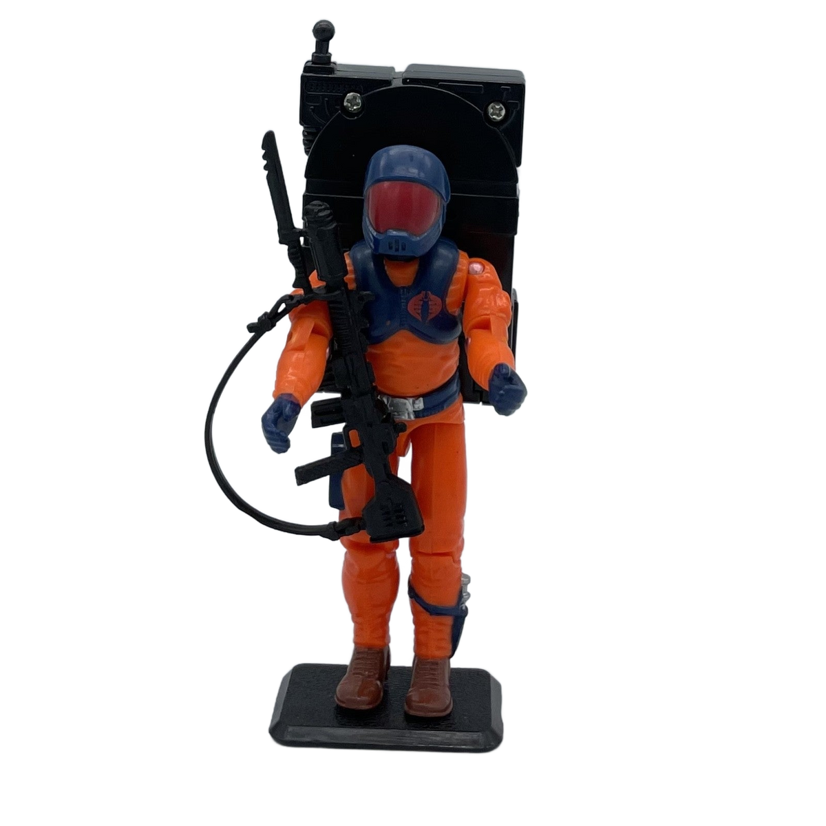1990 Hasbro G.I. Joe ARAH -  Cobra LAMPREYS – Sonic Fighter w/ Backpack  – VTG