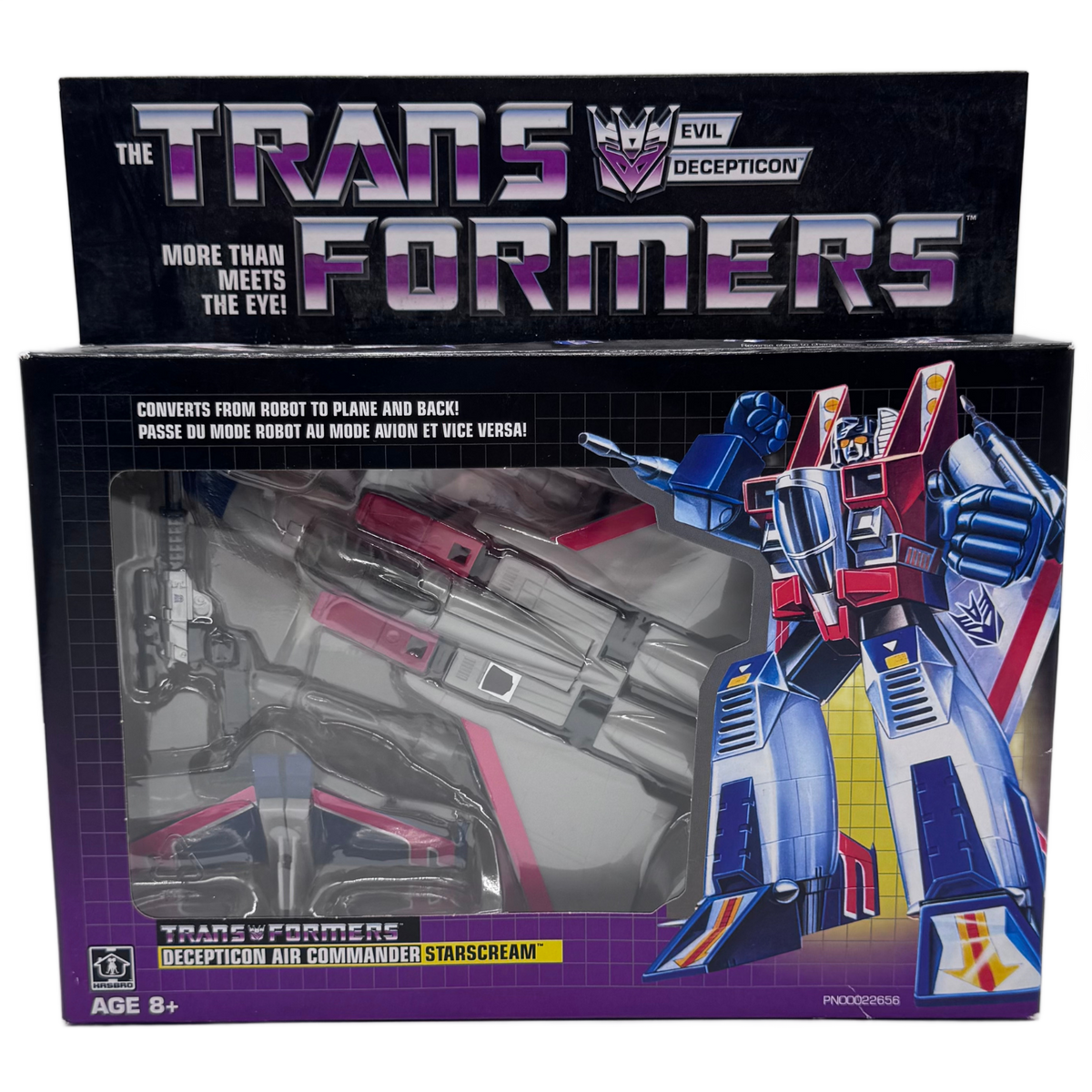 Hasbro Transformers G1 Decepticon Air Commander Starscream — 2017 Reissue,