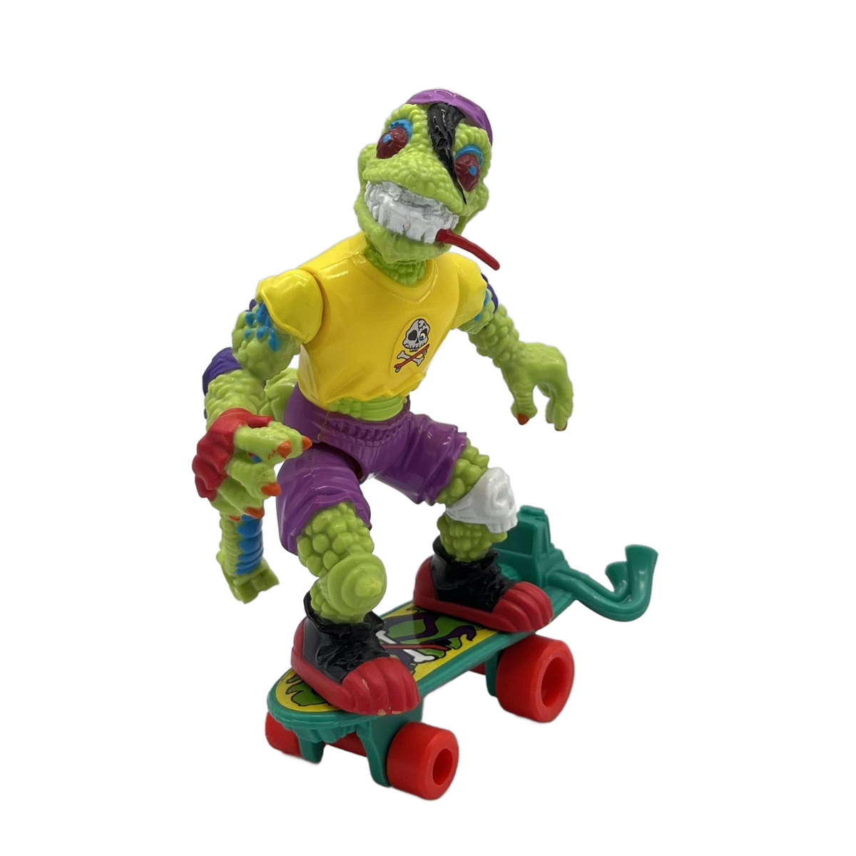 1990 TMNT Playmates Teenage Mutant Ninja Turtles MONDO GECKO Complete