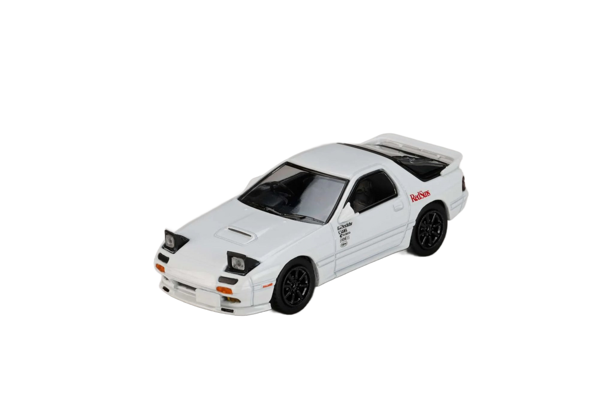Hobby Japan Initial D Mazda RX-7 FD3S RedSuns — 1/64 Diorama Set Series