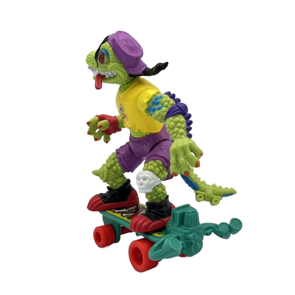 1990 TMNT Playmates Teenage Mutant Ninja Turtles MONDO GECKO Complete