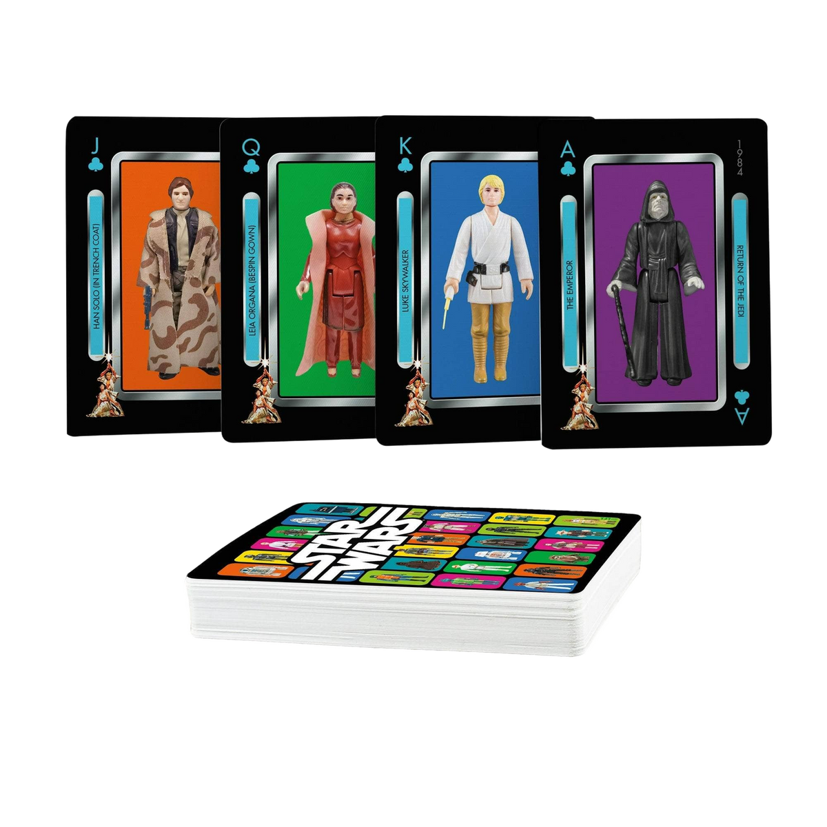 Star Wars Vintage Kenner Action Figures Playing Cards