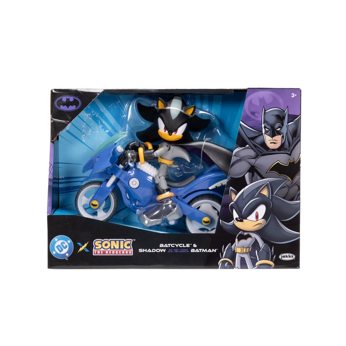 Shadow Batman with Bat Cycle DC x Sonic The Hedgehog