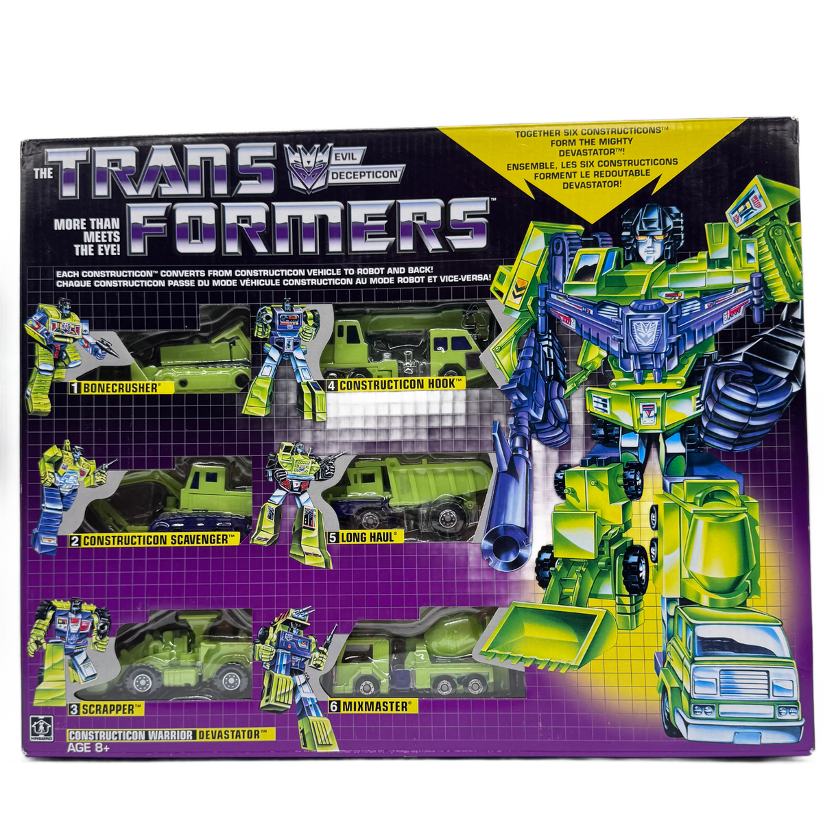 Hasbro Transformers G1 Decepticon Constructicons Devastator 6-Pack — 2017 Reissue, New Sealed