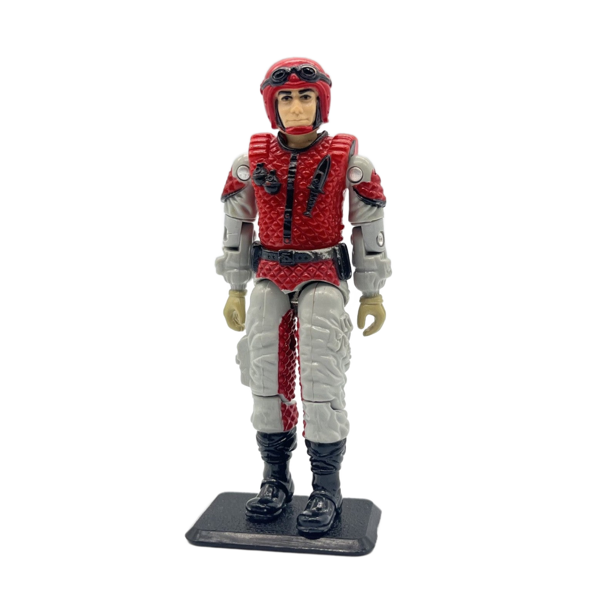 1987 Hasbro G.I. Joe CRAZYLEGS (V1) – w/ Parachute & Gun (No Stock) – Vintage