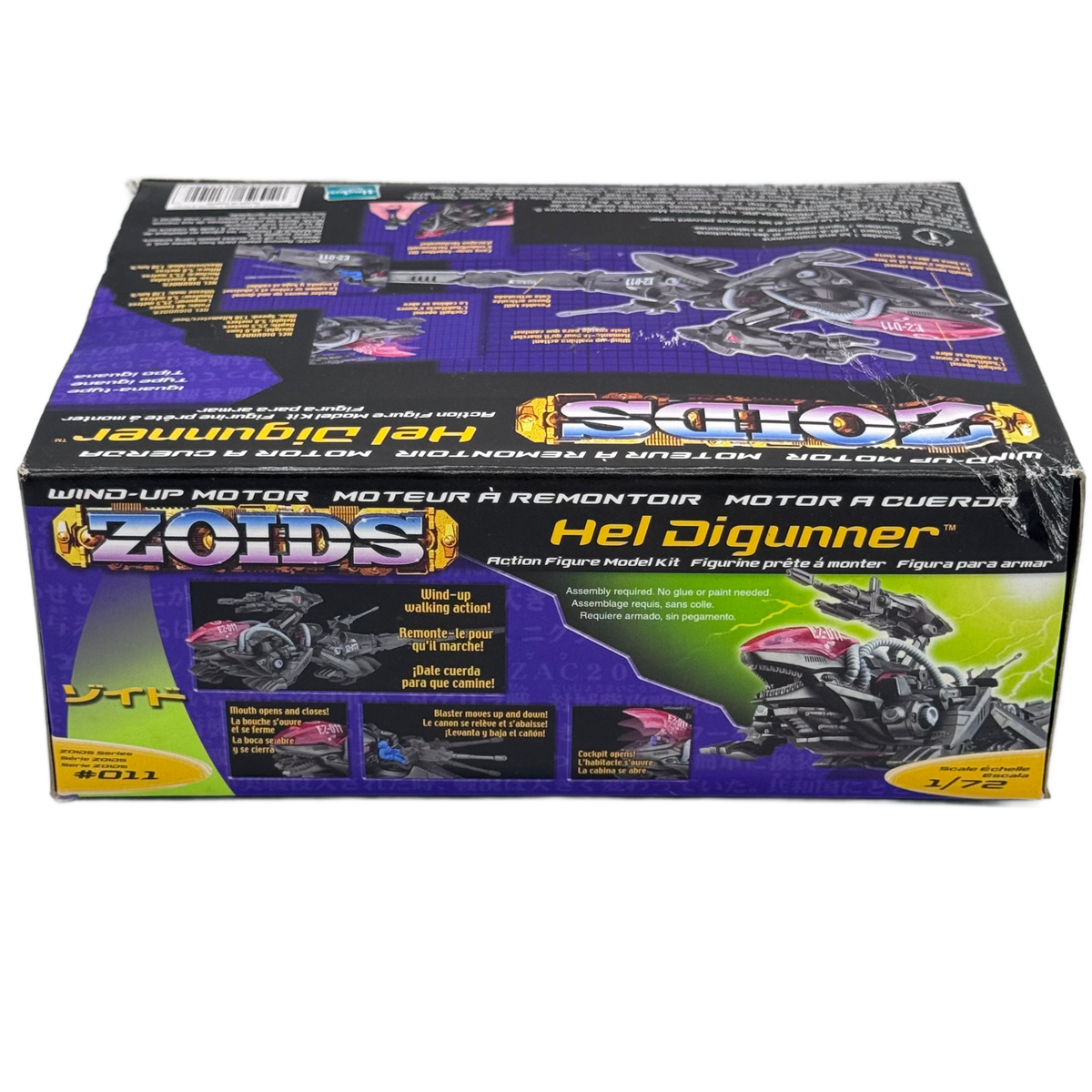 Hasbro Zoids Hel Digunner No. 011 Motorized Model Kit — Black/Red (2001)