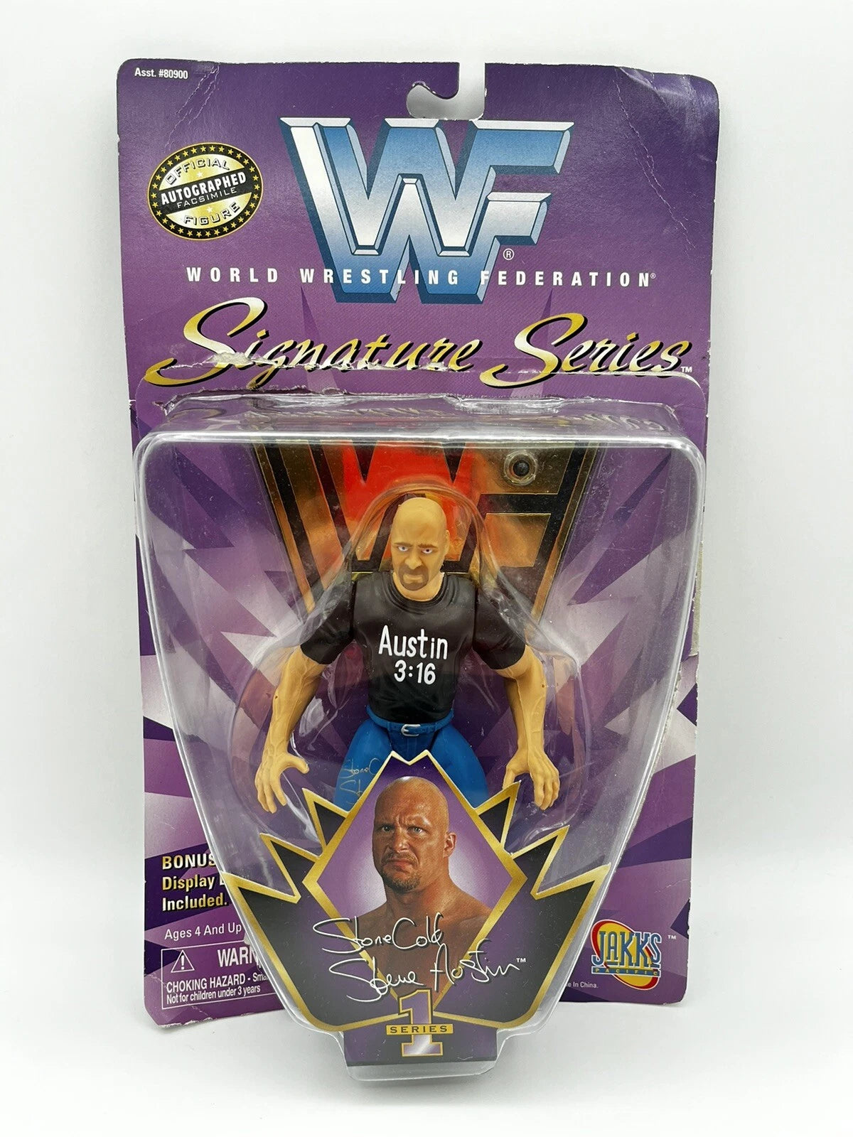 Jakks Pacific Stone Cold Steve Austin WWF 1997 Signature Series SEALED Figure